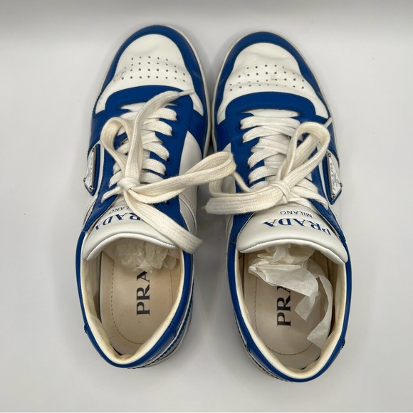 Prada Downtown Leather Sneakers - Picture 2 of 10